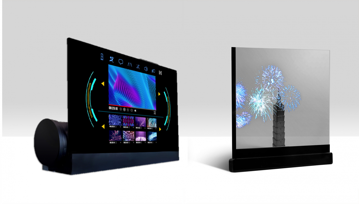 可卷式、折迭性、高透明